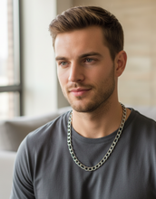 Load image into Gallery viewer, 8mm Figaro Link Chain Men's or Ladies Necklace Stainless Steel CH15