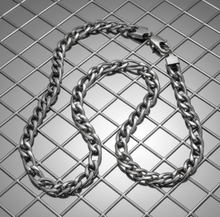 Load image into Gallery viewer, 11mm Figaro Link Chain Necklace Stainless Steel<br>CH16