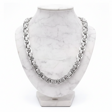 Load image into Gallery viewer, Huge 17mm Byzantine Link Chain Men's Necklace Stainless Steel<BR>CH21