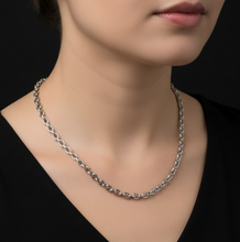 Load image into Gallery viewer, 6mm Medium Oval Link Chain Unisex Necklace Stainless Steel<BR>CH29