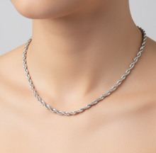 Load image into Gallery viewer, 2mm Rope Chain Unisex Necklace Stainless Steel<BR>CH2