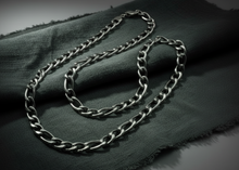 Load image into Gallery viewer, 9mm Figaro Link Chain Unisex Necklace Stainless Steel<br> CH32