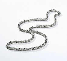 Load image into Gallery viewer, 4mm Byzantine Chain Stainless Steel Necklace CH39