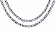 5mm Byzantine Link Chain Unisex Necklace Stainless Steel<BR>CH40