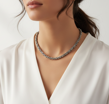 Load image into Gallery viewer, 6mm Byzantine Link Chain Unisex Necklace Stainless Steel<br>CH41
