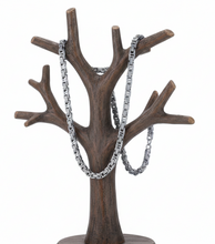 Load image into Gallery viewer, 7mm Byzantine Link Chain Unisex Necklace Stainless Steel<BR>CH42