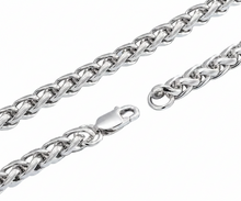 Load image into Gallery viewer, Long Jaw Skull Pendant on 2mm Foxtail Link Chain Unisex Necklace Stainless Steel SP5