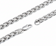 3mm Foxtail Link Chain Necklace Unisex Necklace Stainless Steel CH51