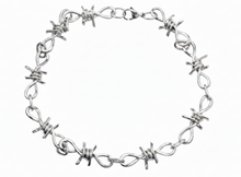 Load image into Gallery viewer, 11mm Medium Barbed Wire Link Chain Unisex Necklace Stainless Steel<BR>CH47