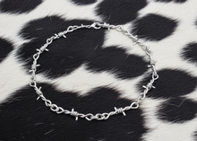 Load image into Gallery viewer, Small 11mm Barbed Wire Link Chain Necklace Unisex Stainless-Steel CH47