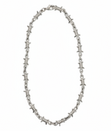 16mm Large Barbed Wire Link Chain Men's Necklace Stainless Steel<BR>CH48