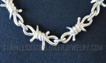 Load image into Gallery viewer, Large 16mm Barbed Wire Link Chain Necklace Stainless Steel CH48