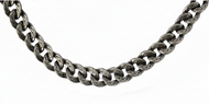 13mm Small Tattoo Curb Link Chain Unisex Necklace Stainless Steel CH49