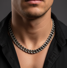 Load image into Gallery viewer, Designer 12mm Tattoo Curb Link Chain Stainless Steel CH49