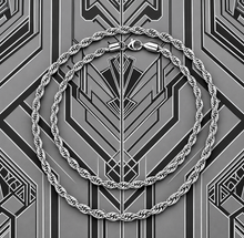 Load image into Gallery viewer, 4mm Rope Chain Unisex Necklace Stainless Steel CH4