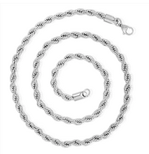 Load image into Gallery viewer, 6mm Rope Chain Unisex Necklace Stainless Steel <BR>CH6