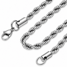 Load image into Gallery viewer, 6mm Rope Chain Unisex Necklace Stainless Steel CH6