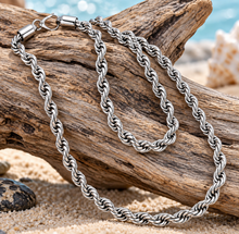 Load image into Gallery viewer, 6mm Rope Chain Unisex Necklace Stainless Steel CH6