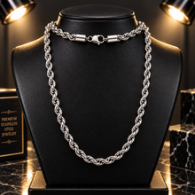 Load image into Gallery viewer, 6mm Rope Chain Unisex Necklace Stainless Steel CH6