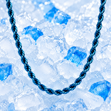 Load image into Gallery viewer, 4mm Blue Rope Chain Unisex Necklace Stainless Steel CH9