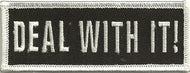 DEAL WITH IT! Biker Patch  image 1
