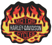 Load image into Gallery viewer, Flaming  Harley-Davidson ®  Harley ® Patch  image 1