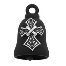 Load image into Gallery viewer, Harley-Davidson® Tribal Cross Bar &amp; Shield Ride Bell - Black Finish Style HRB075 image 1