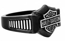 Load image into Gallery viewer, Harley-Davidson ® Black Knight Men's Signet Ring Stainless Steel Available in Sizes 9-16 HSR0055 image 2
