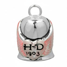 Load image into Gallery viewer, Harley Davidson ® Mod Jewelry® Pink Wings Ladies Motorcycle Ride Bell     HRB001 image 1