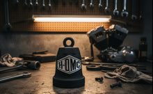 Load image into Gallery viewer, Harley-Davidson Sculpted HDMC Logo Motorcycle Ride Bell - Matte Black Motorcycle Ride Bell ®      HRB094 image 3