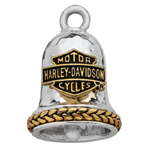 Load image into Gallery viewer, Harley Davidson® Hammered B&amp;S Logo Ride Bell Two-ToneHRB080 image 1