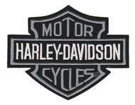Harley-Davidson ®  Gray Bar & Shield Harley ® Patch Available in 4 Sizes  image 1