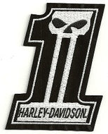 Harley-Davidson ®   Willie G Famous #1   Harley ® Skull Patch   Available in 2 Sizes    image 1