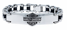 Load image into Gallery viewer, Harley-Davidson® Bike Chain B&amp;S Logo ID Bracelet Stainless Steel HSB0071 image 1