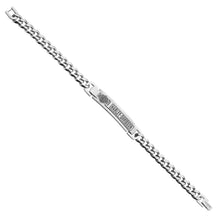 Load image into Gallery viewer, Harley Davidson® Curb Link Bar &amp; Shield Logo ID Bracelet Stainless Steel HSB0144 image 2