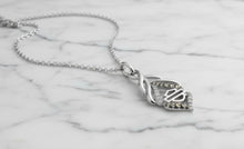 Load image into Gallery viewer, Harley-Davidson® Two-Tone Salt &amp; Pepper Twist Bling B&amp;S Logo Necklace Sterling Silver HDN0418 image 3