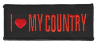 I Love My Country  Motorcycle Biker Patch  image 1