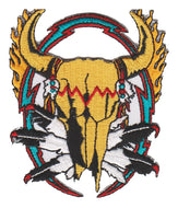 Indian Skull Biker Patch  image 1