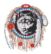 Indian Wolf  Biker Patch   image 1
