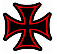 Iron Cross Motorcycle  Biker Patch  image 1