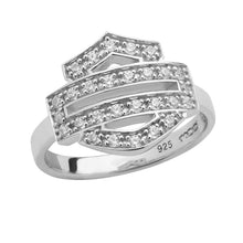 Load image into Gallery viewer, Ladies Harley-Davidson® Bling Bar and Shield Outline Ring  HDR0378 image 1