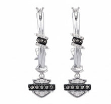 Load image into Gallery viewer, Ladies Harley-Davidson Motorcycle® Barbwire Hoop Earrings Mod Jewelry® HDE0533 image 2