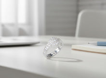 Load image into Gallery viewer, Ladies Harley-Davidson® Bling Bar &amp; Shield Logo Ring Sterling Silver HDR0159 image 3