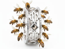 Load image into Gallery viewer, Ladies Harley-Davidson® Marcasite Outline B&amp;S Logo Ring Sterling Silver HDR0386 image 4