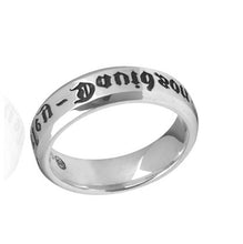 Load image into Gallery viewer, Harley-Davidson® Ladies Engraved Comfort Fit Sterling Silver Biker Wedding Band  HDR0217 image 2