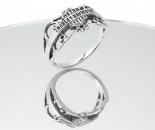Load image into Gallery viewer, Harley-Davidson ® Ladies Gypsy Filigree Vintage B&amp;S Logo Ring Sterling Silver HDR0218 image 4