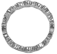 Load image into Gallery viewer, Harley-Davidson® Stacking CZ Bar &amp; Shield Logo Ring Ladies Sterling Silver HDR0170 image 2