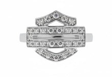 Load image into Gallery viewer, Ladies Harley-Davidson® Bling Bar and Shield Outline Ring  HDR0378 image 2