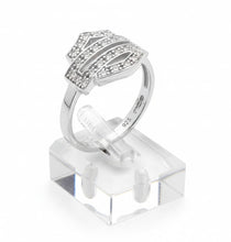 Load image into Gallery viewer, Ladies Harley-Davidson® Bling Bar and Shield Outline Ring  HDR0378 image 4
