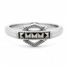 Load image into Gallery viewer, Harley-Davidson® Egyptian Marcasite Bar &amp; Shield Logo Ladies Ring Sizes 5-10 HDR0384 image 3